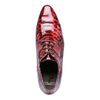 Rode veterschoenen met croco print