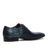 Giorgio Azzurro 46998 blauwe veterschoenen snakeskin