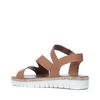 Plateau sandalen cognac