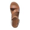 Plateau sandalen cognac