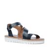 Plateau sandalen zwart