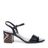 Sandalen met hak zwart