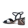 Sandalen met hak zwart