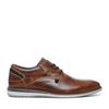 Cognac veterschoenen leer