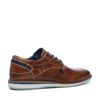 Cognac veterschoenen leer