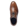 Cognac veterschoenen leer