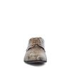 Taupe snakeskin veterschoenen