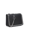 Zwarte schoudertas met chain