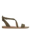 Donkergroene sandalen