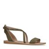 Donkergroene sandalen