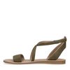 Donkergroene sandalen