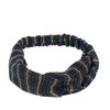 Blauwe glitter haarband met knoop