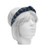 Blauwe glitter haarband met knoop