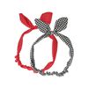 Set van 2 haarbanden zwart/rood