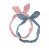 Set van 2 haarbandjes met strik blauw/rood