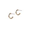 LUZ nautic earhoops goud