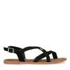 Zwarte gevlochten sandalen