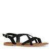 Zwarte gevlochten sandalen