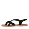 Zwarte gevlochten sandalen