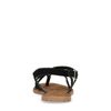 Zwarte gevlochten sandalen