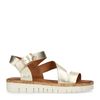 Gouden metallic plateau sandalen