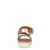 Gouden metallic plateau sandalen