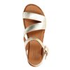 Gouden metallic plateau sandalen