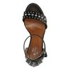 Zwarte sandalen met hak met studs