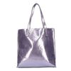 Metallic paarse shopper