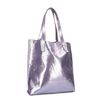 Metallic paarse shopper