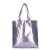 Metallic paarse shopper