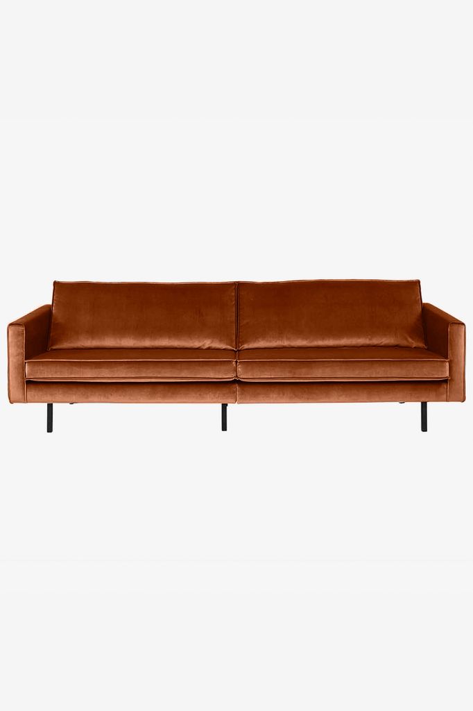 Sissy-Boy Amsterdam velvet bank 4-zits roest unisex oranje Onesize