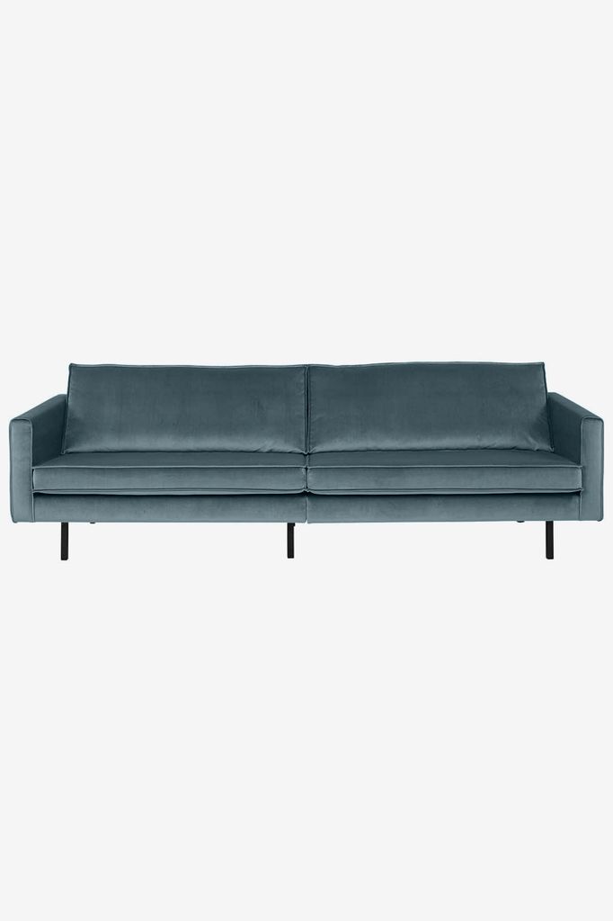 Sissy-Boy Amsterdam velvet bank 4-zits grijs blauw unisex Onesize