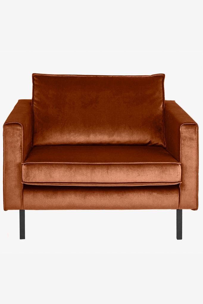 Sissy-Boy Amsterdam velvet loveseat roest unisex oranje Onesize