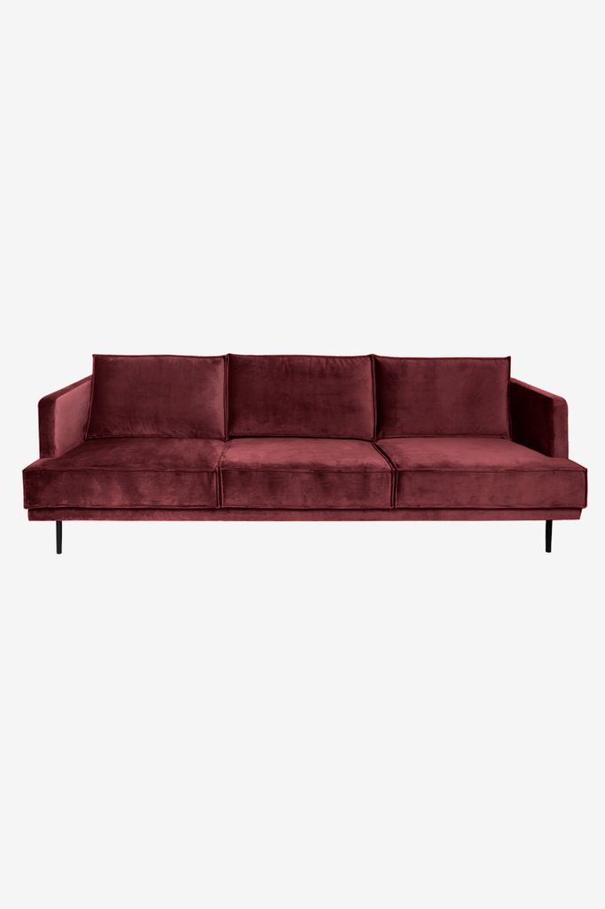 Sissy-Boy The Duchess velvet 3,5-zits bank rood unisex Onesize