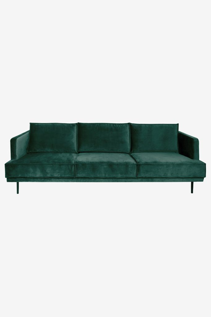 Sissy-Boy The Duchess velvet 3,5-zits bank groen unisex Onesize