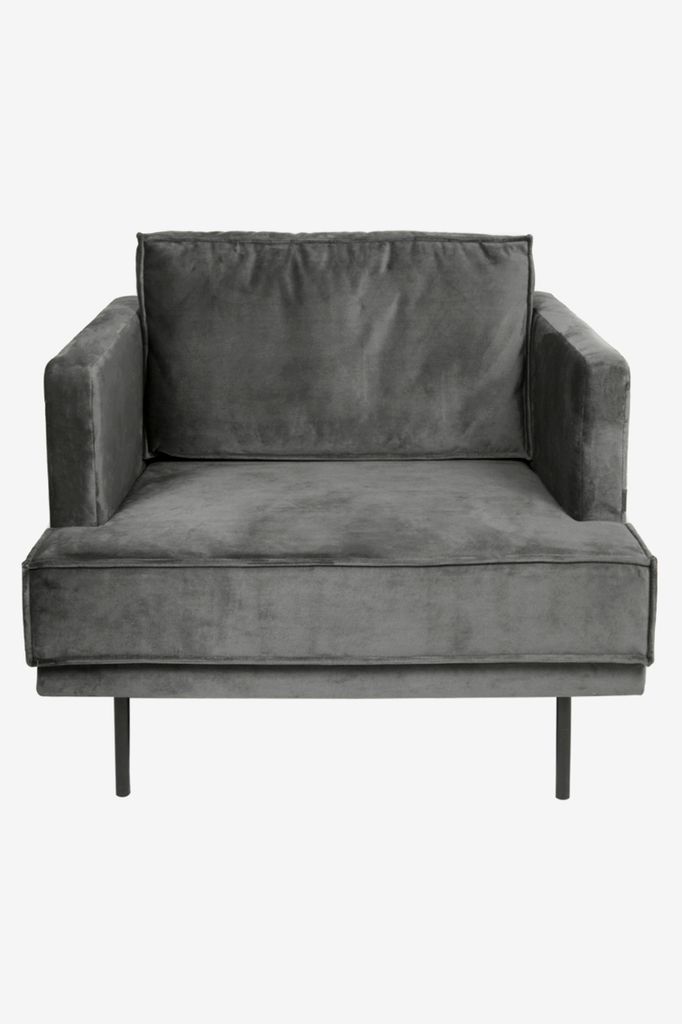 Sissy-Boy The Duchess velvet loveseat antraciet unisex grijs Onesize