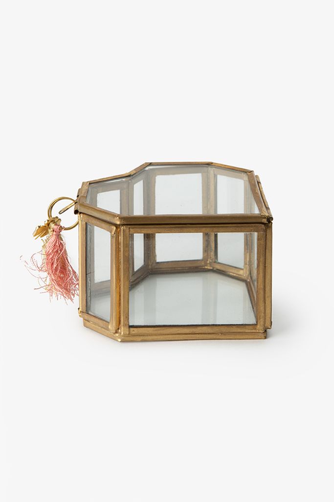 Sissy-Boy Gouden Glazen Box Hart Klein