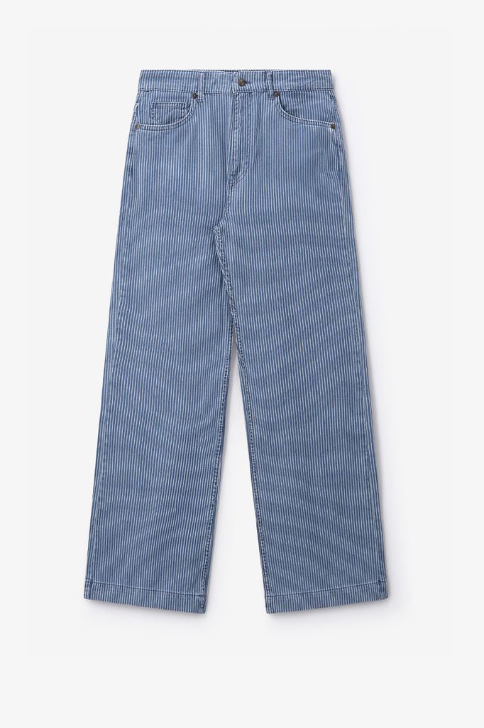 Sissy-Boy Gestreepte High Waist Wide Leg Jeans