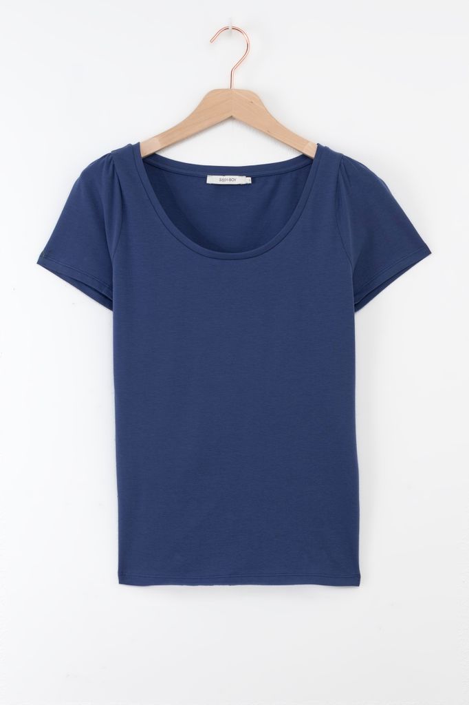 Sissy-Boy Blauw T-shirt Met Ronde Hals