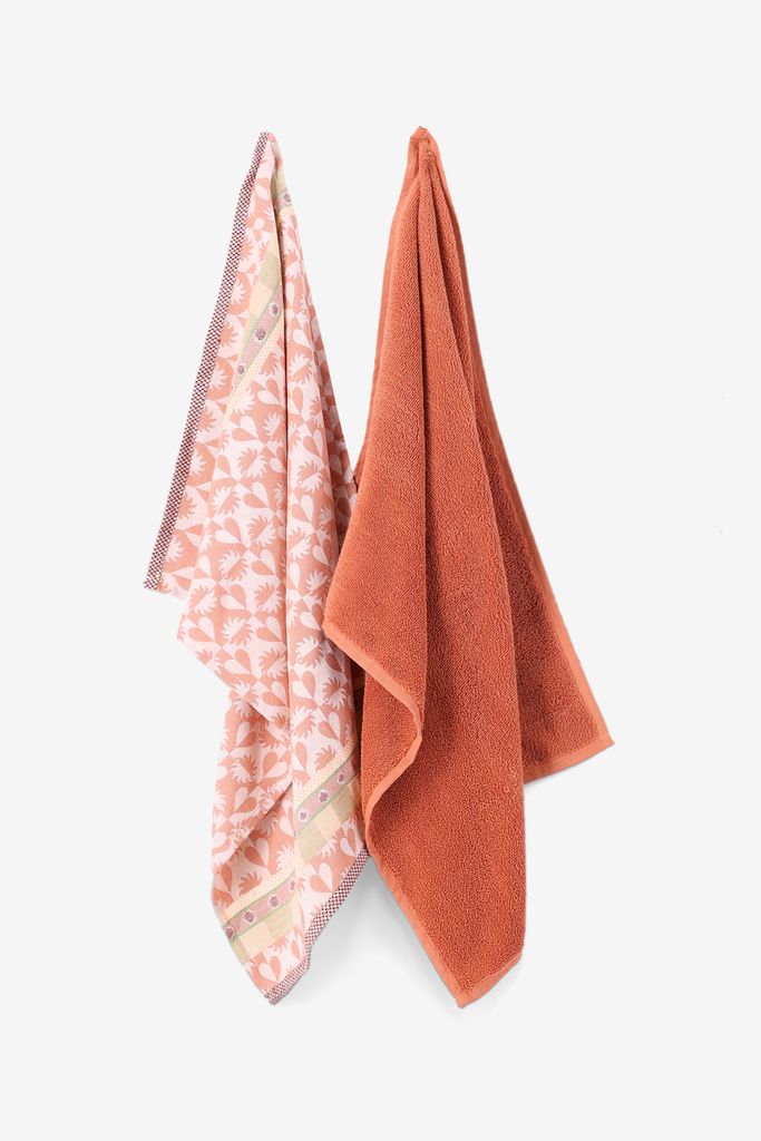 Sissy-Boy Roze Handdoek En Theedoek