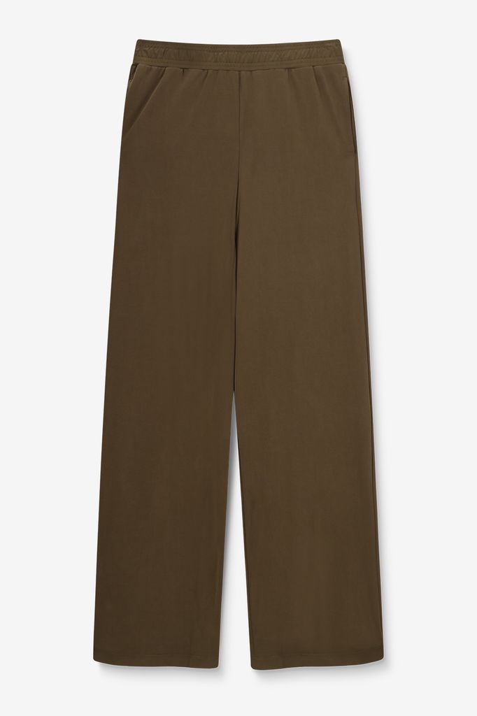 Sissy-Boy Donkergroene Mid Waist Jersey Broek