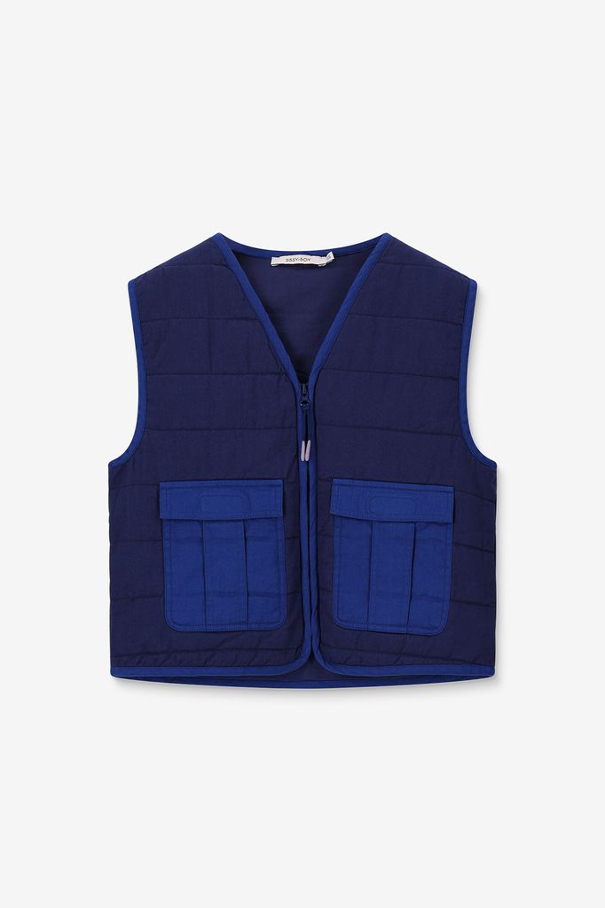 Sissy-Boy Donkerblauw Quilted Gilet