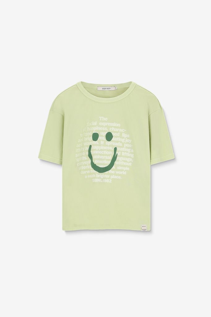 Sissy-Boy Lichtgroen T-shirt Met Smiley