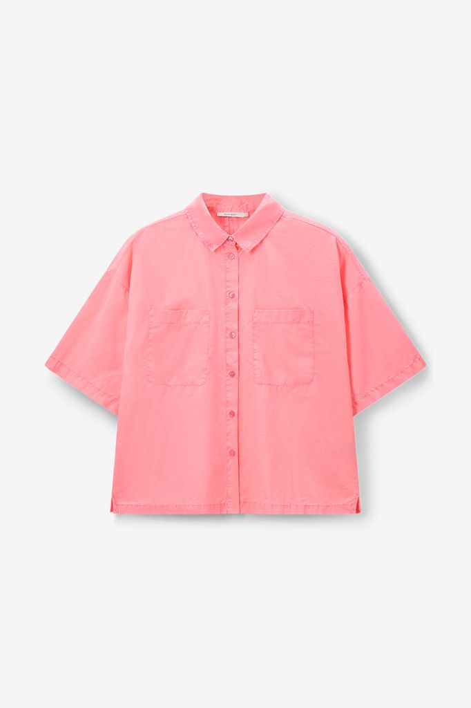 Sissy-Boy Roze Blouse Met Korte Mouwen