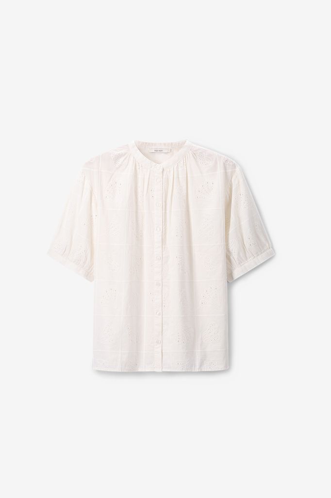 Sissy-Boy Witte Blouse Met Embroidery