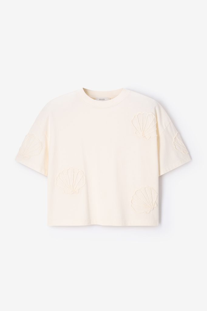 Sissy-Boy Wit T-shirt Met Schelpen