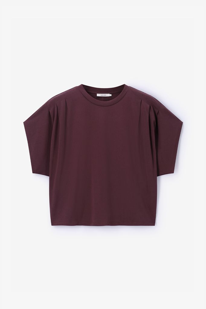 Sissy-Boy Donkerbruine Boxy T-shirt