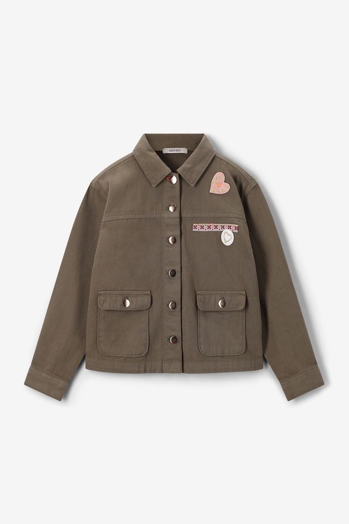 Sissy-Boy Donkergroen Oversized Jack Met Embroidery