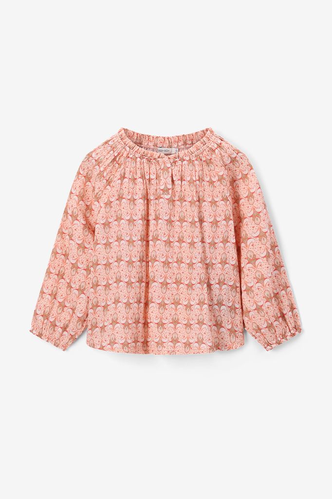 Sissy-Boy Lichtoranje Blouse Met Print